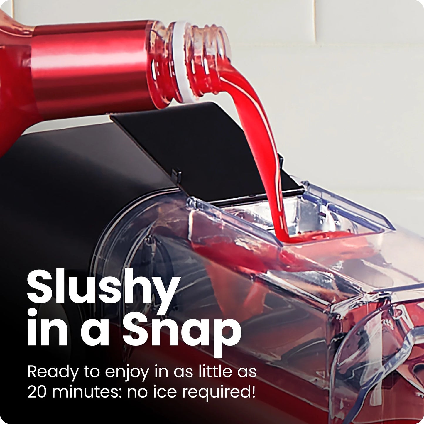 by Chefman Slush-Ease 68 Oz. Slushy Maker with Customizable Thickness - Black