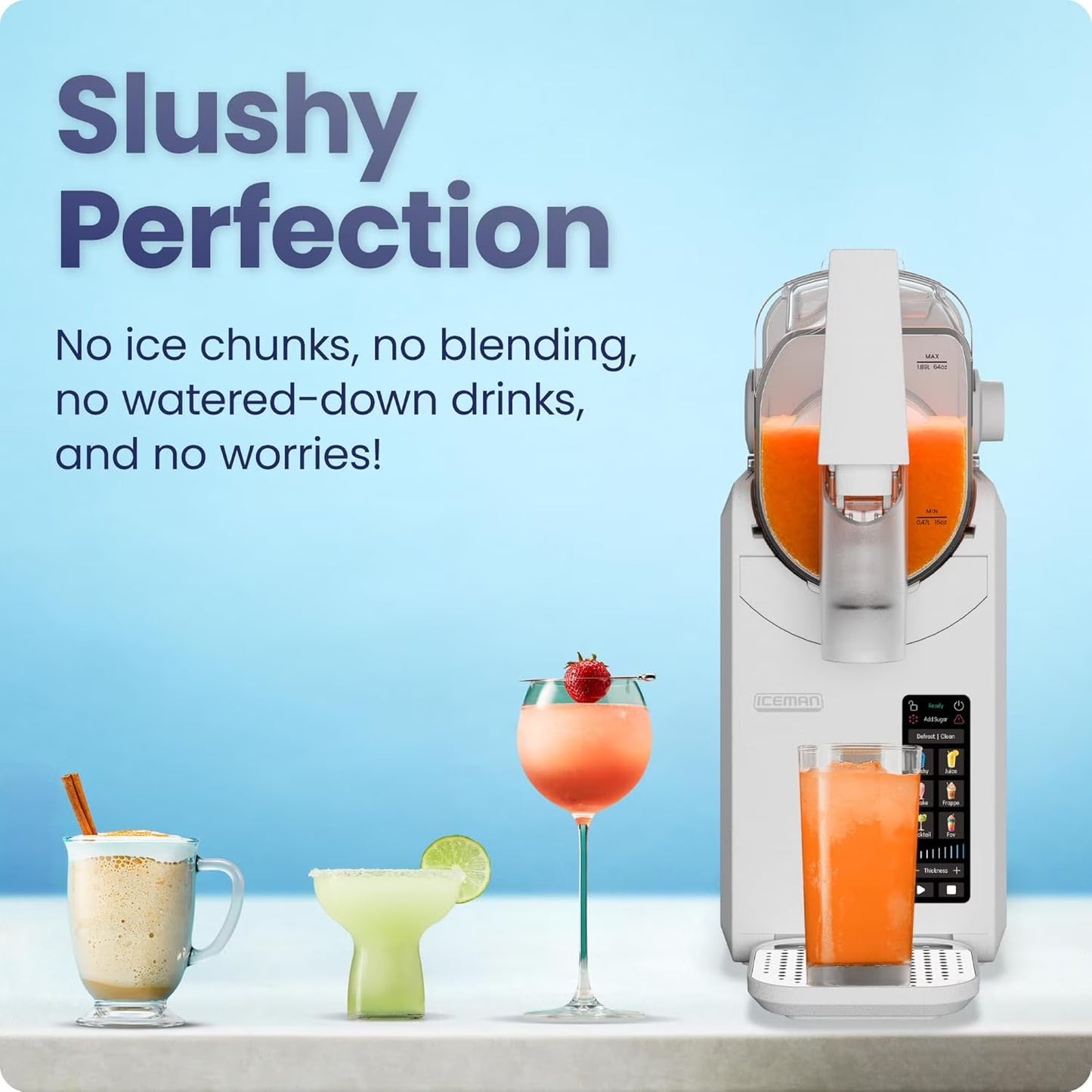 by Chefman Slush-Ease MAX 90Oz Slushy Maker with 64Oz Liquid Capacity - White