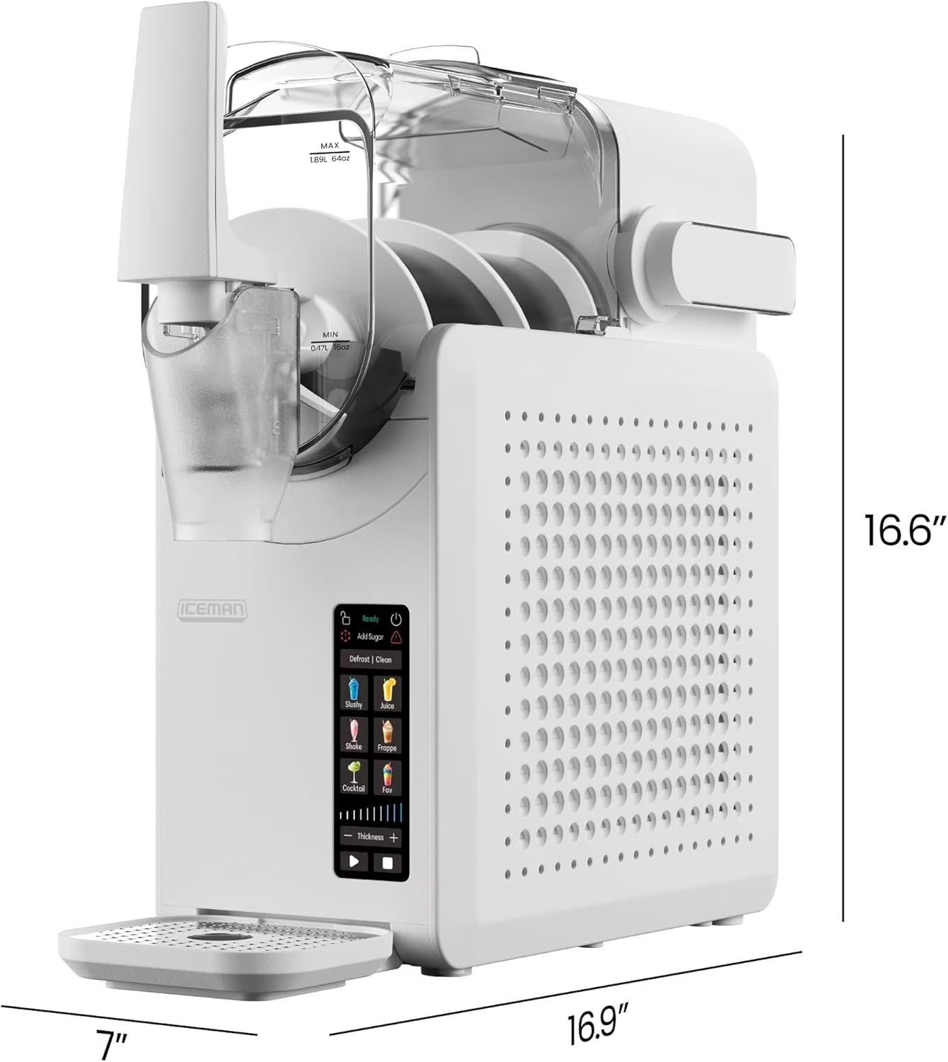 by Chefman Slush-Ease MAX 90Oz Slushy Maker with 64Oz Liquid Capacity - White