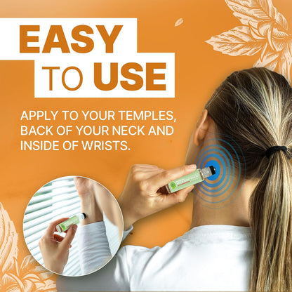 Migraine Stick with Magnesium. Cooling Peppermint Eucalyptus Essential Oil Topical Magnesium for Headache Support. Made in the USA 10 Ml