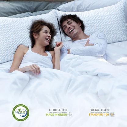 Cooling King Pillows Set of 2 Pack Bed Pillows for Sleeping Shredded Memory Foam Pillows