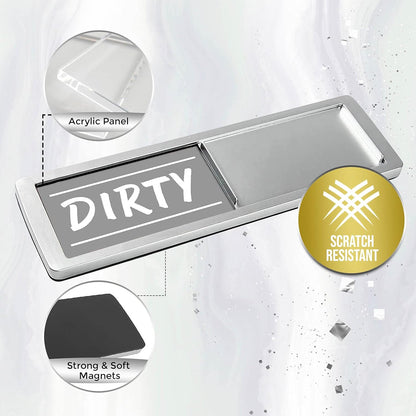 Stylish Dishwasher Magnet Clean Dirty Sign - Easy to Read, Strong Magnetic for Home Kitchen Decor