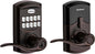 Kwikset Smartcode 917 Keypad Keyless Entry Traditional Residential Electronic Lever Deadbolt Alternative with Tustin Door Lever and Smartkey Security, Venetian Bronze