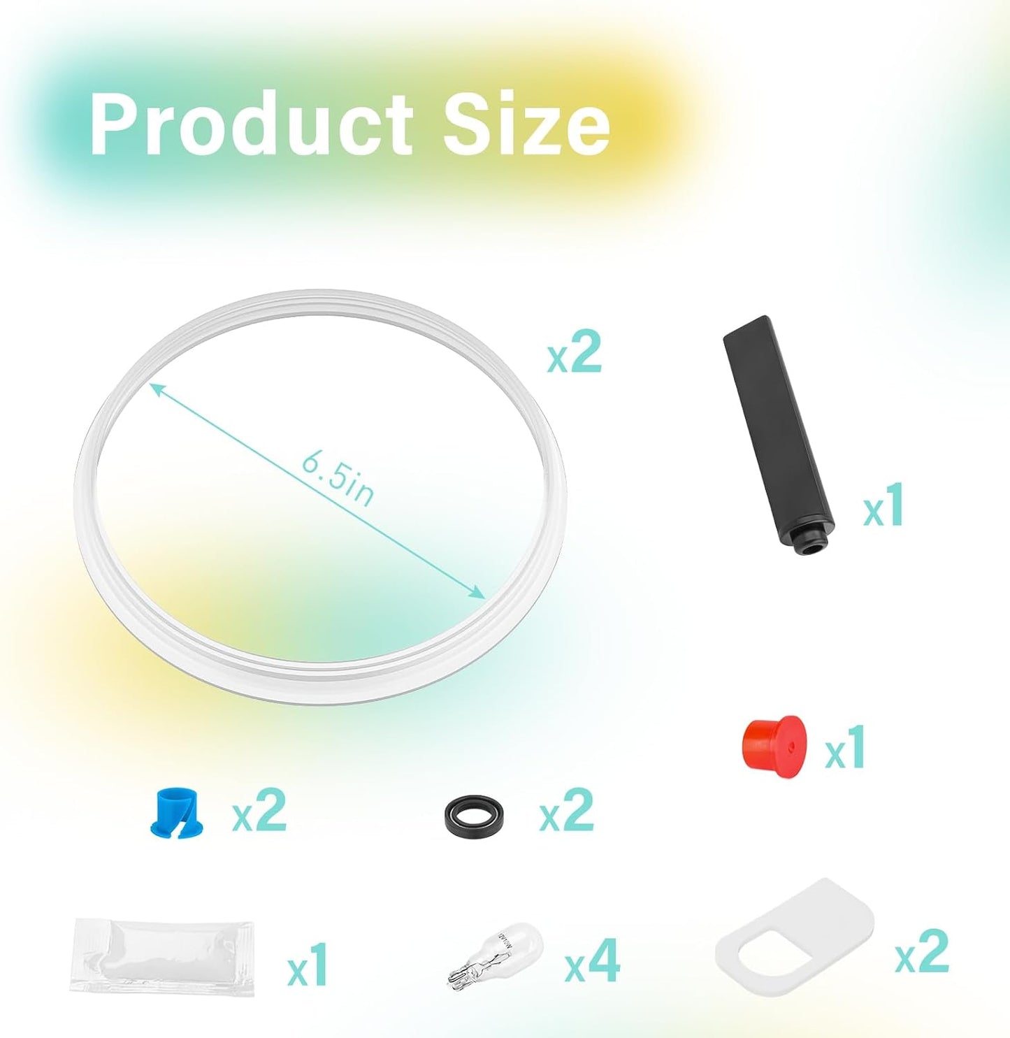 Slush Gasket Seal Light Bulbs Kits Replacement for Bunn Ultra 2 Parts,Frozen Drink Machine Slushy Machine Parts Replacement OE# Bunn 34245.0000 Slush Machine Parts-Food Grade Silicone