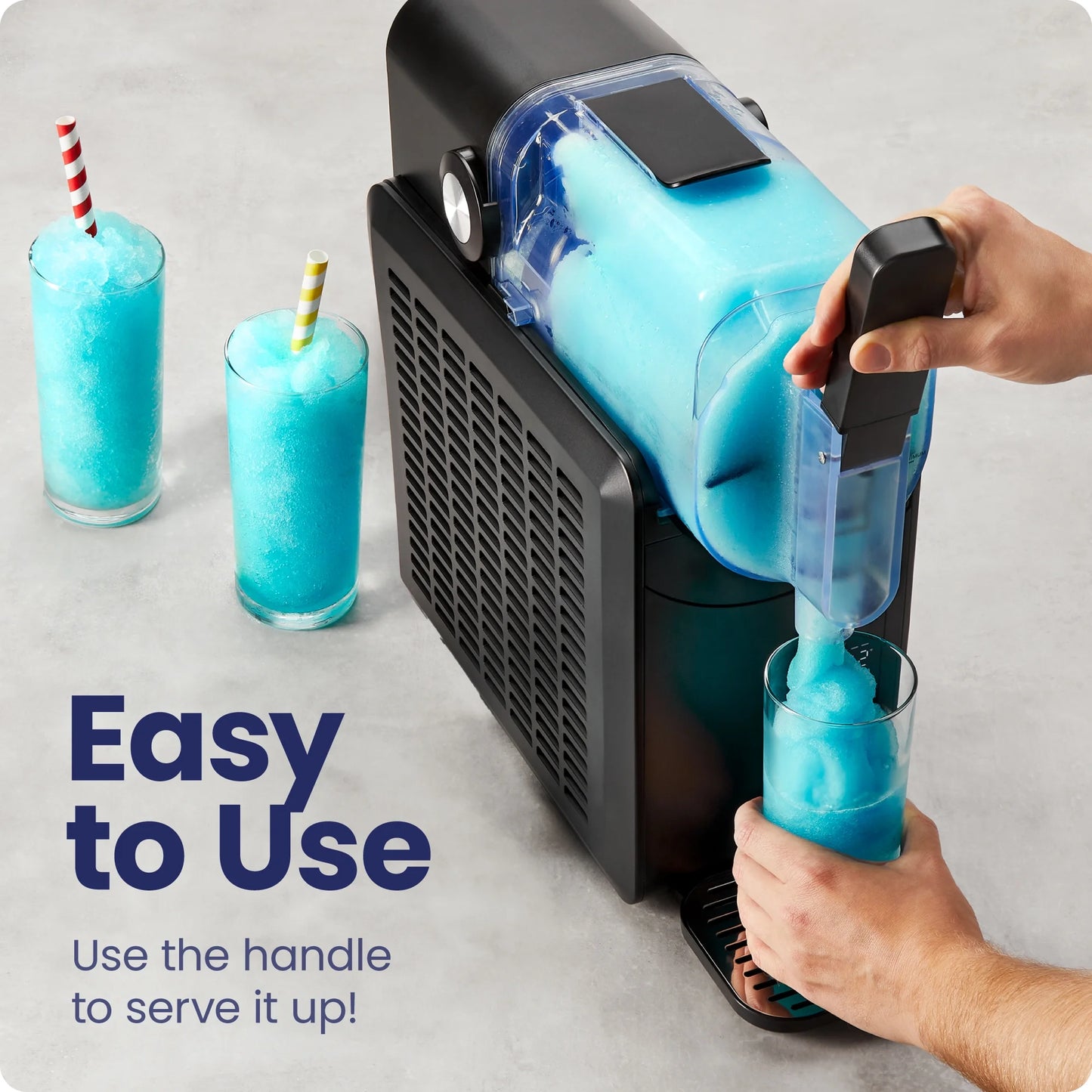 by Chefman Slush-Ease 68 Oz. Slushy Maker with Customizable Thickness - Black