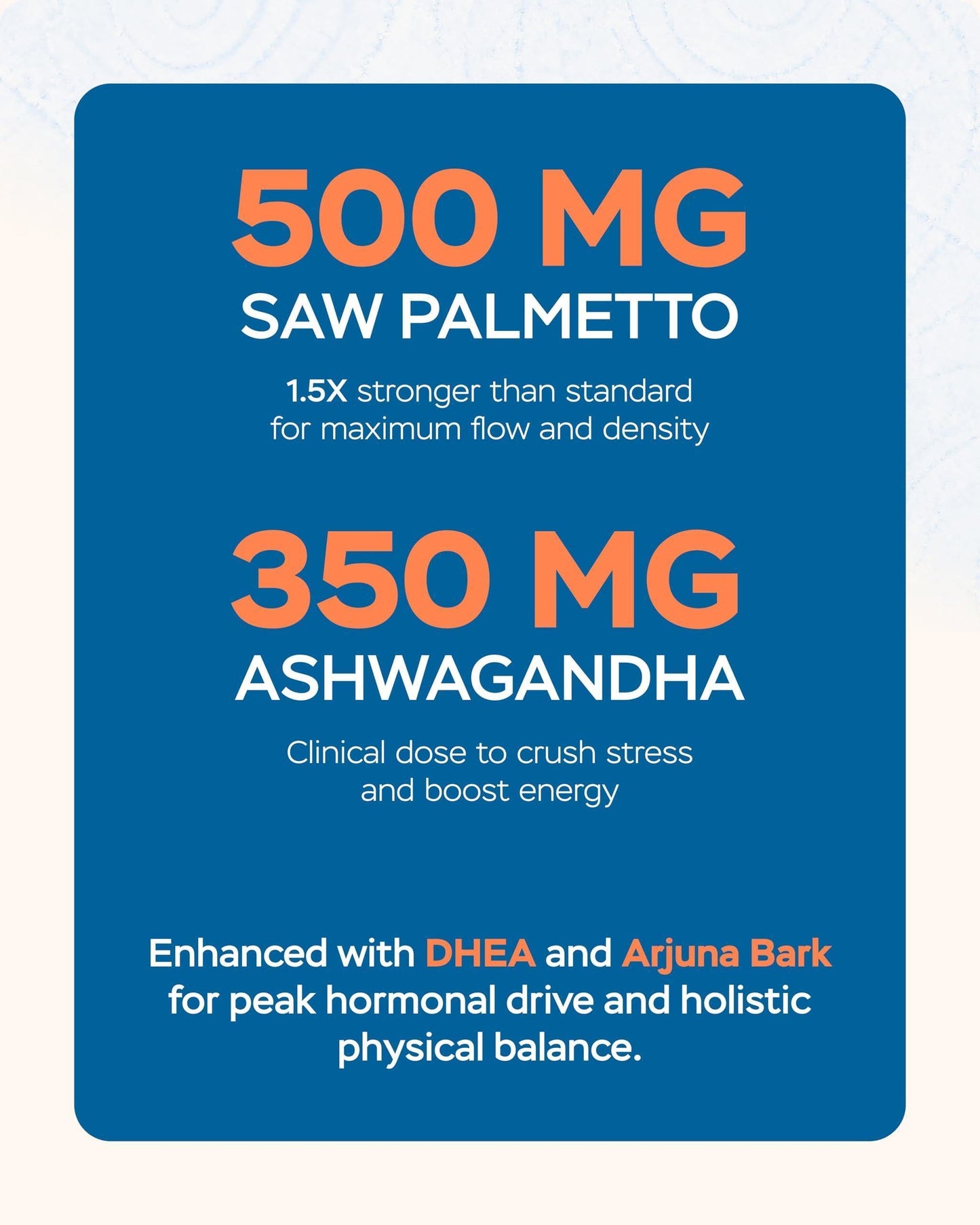 Saw Palmetto for Men & Prostate Health Supplements with Arjuna Extract Advanced Formula Saw Palmetto Arjuna Bark Extract W DHEA Ashwagandha 900Mg DHT Blocker for Hair Support