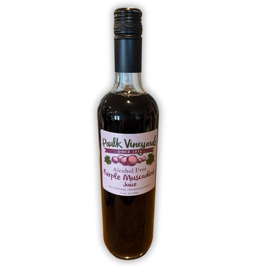 Purple Muscadine Grape Juice – 100% Pure, All Natural, No Sugar Added, Alcohol-Free, 750Ml Bottle