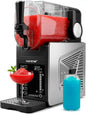 Slushie Machine for Home | No Ice Needed Slushys 7-In-1 Preset Programs: Self Clean, Milkshakes, Spiked Slush & More | 64 Oz, Quiet Operation, One-Touch Start & Includes Recipes | Black