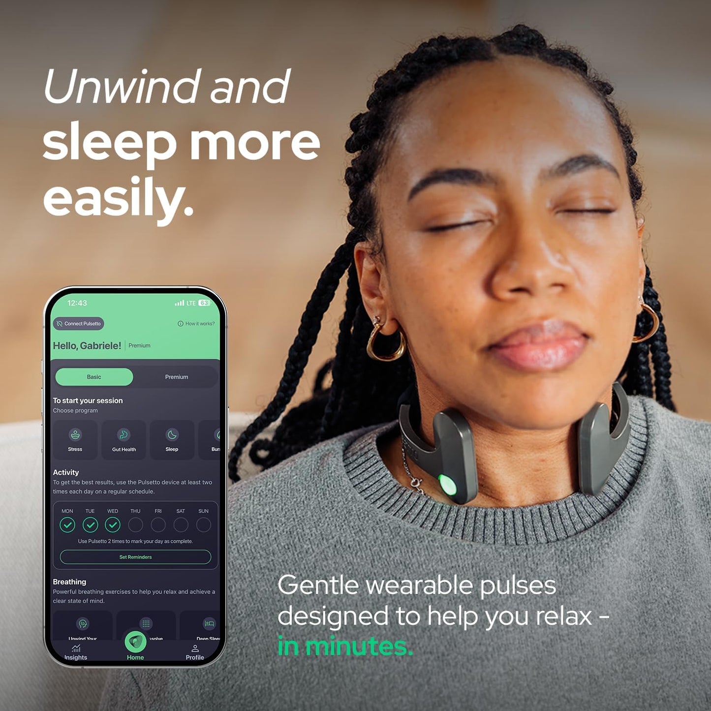 Lite (V1) Wellness Wearable – Relaxation & Daily Wellness Support Device