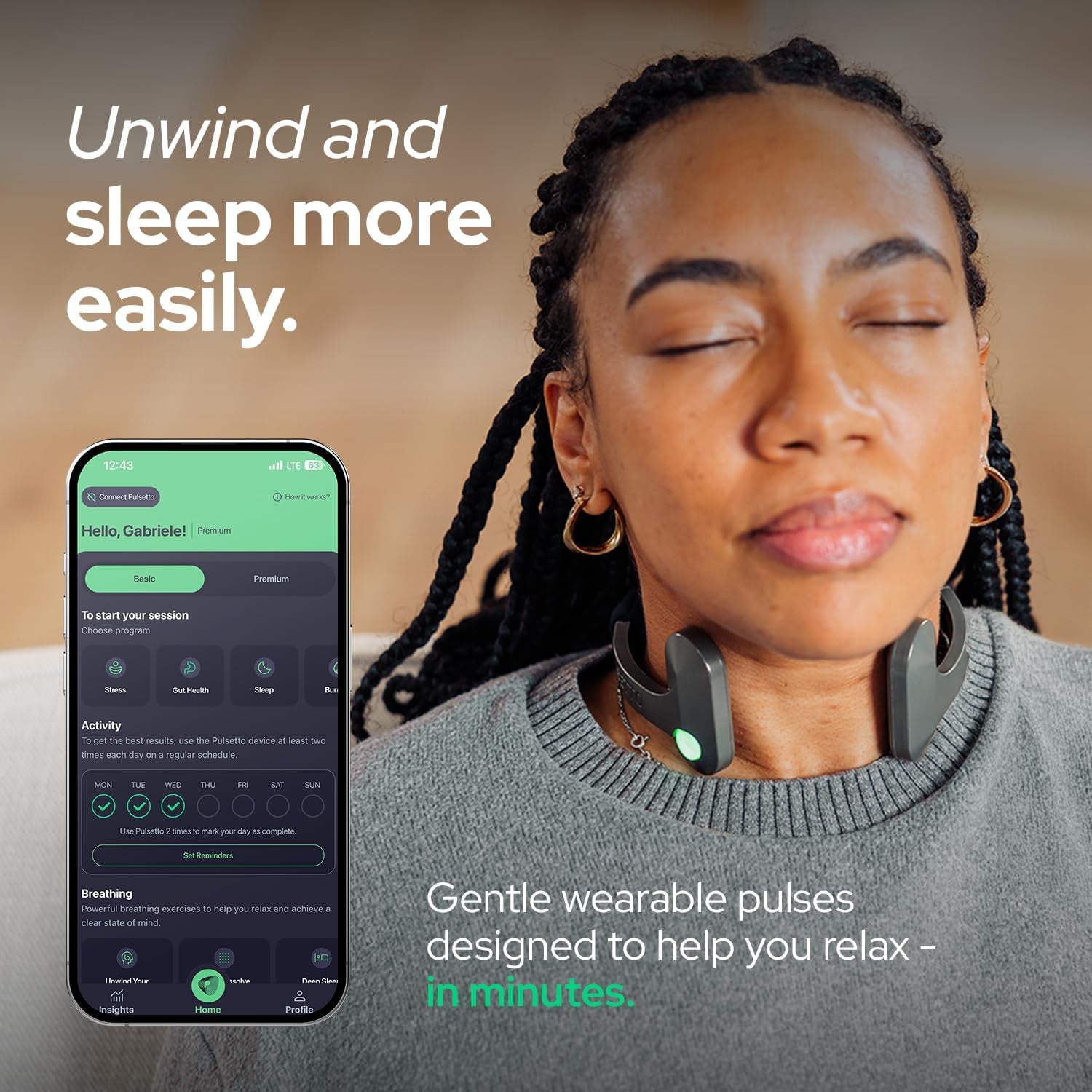 Lite (V1) Wellness Wearable – Relaxation & Daily Wellness Support Device