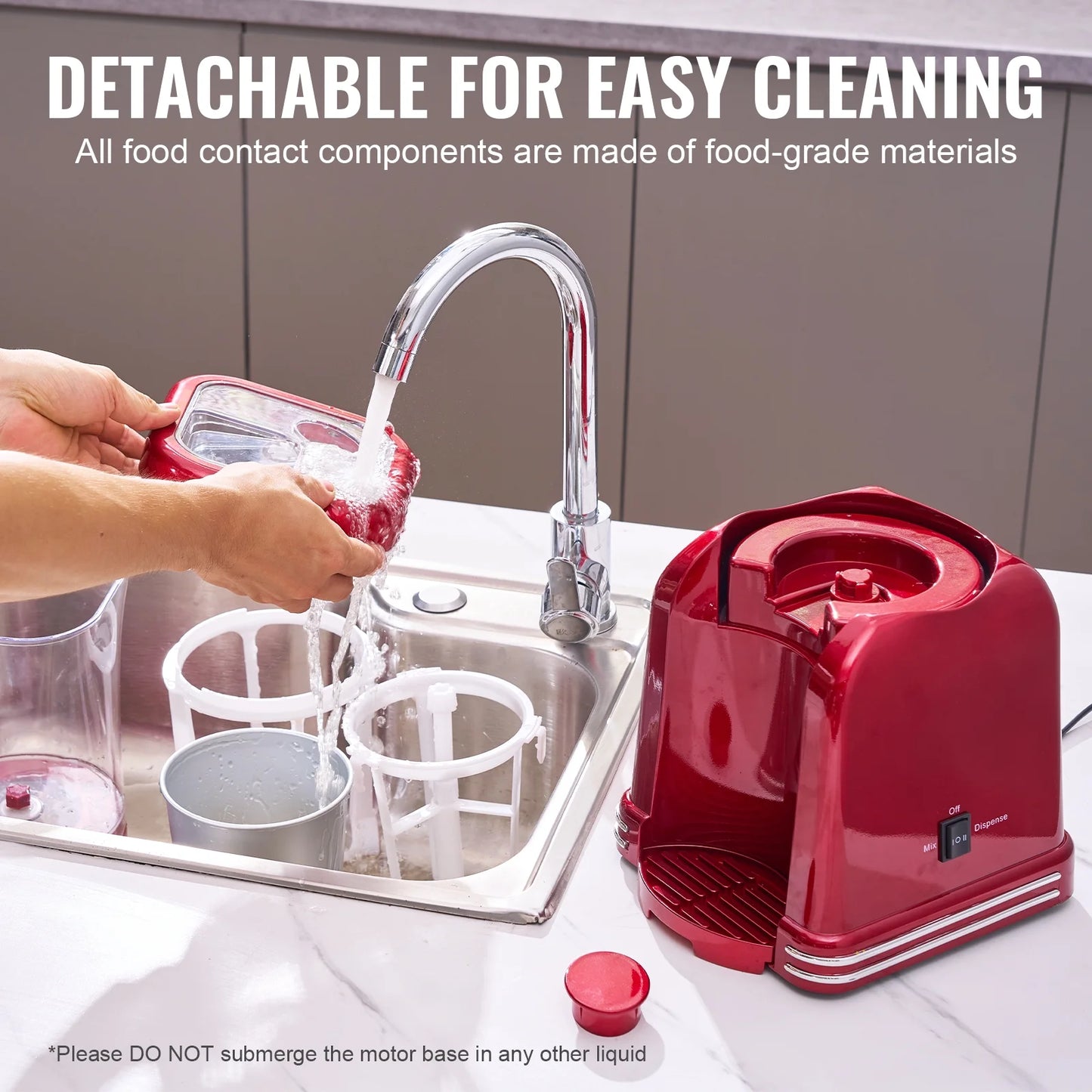 Home Slushy Machine Margarita Machine Slushy Maker Countertop Ice Cold Slushy Machine 32Oz