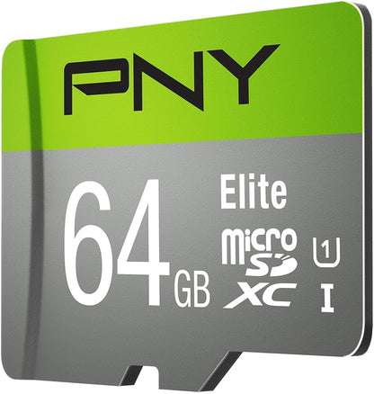 64GB Elite Class 10 U1 Microsdxc Flash Memory Card - 100Mb/S, Class 10, U1, Full HD, UHS-I, Micro SD (Pack of 1)