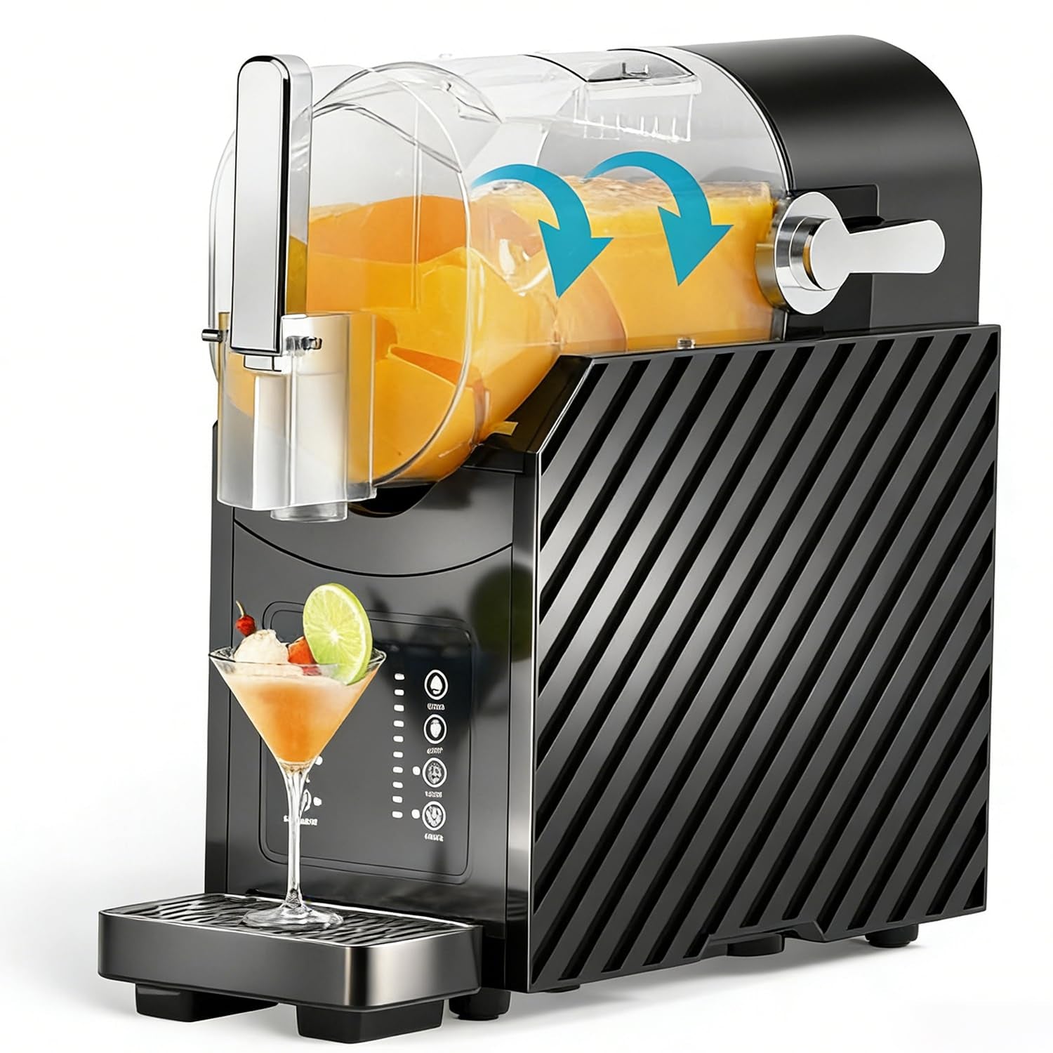 68 Oz Slushie Machine, No Ice Needed, Slushy Machine for Home, Professional Frozen Drink Machine with Self-Cleaning Function, 3 Preset Slushie Maker for Frozen Juice, Smoothie, Milkshake