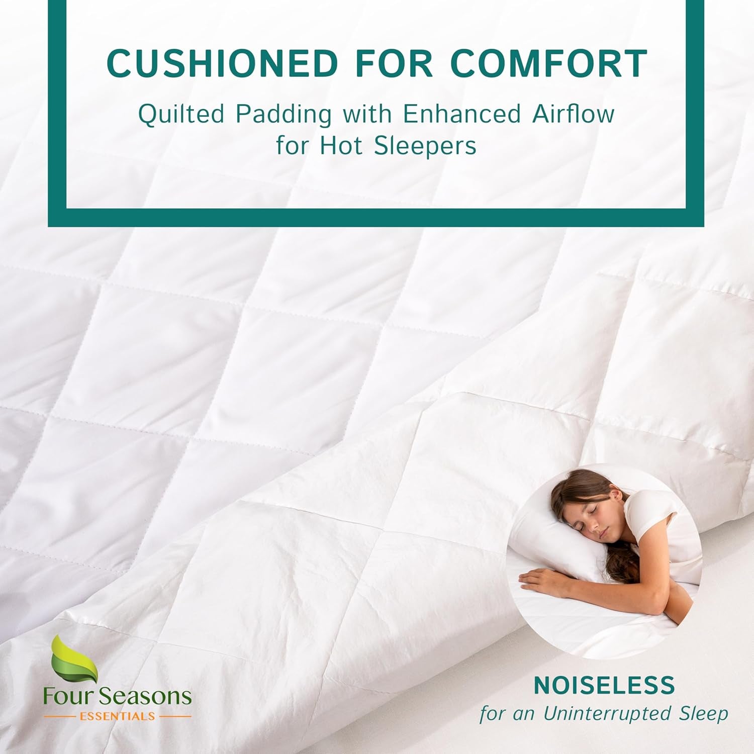 RV King Waterproof Mattress Pad - Fitted Mattress Protector with Quilted Pillow Top Mattress Topper - Premium Quality Hypoallergenic Mattress Cover (72'X80')