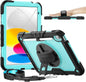for Ipad (A16) 11Th/ 10Th Generation Case 11''/ 10.9 Inch (2025/2022) - Heavy Duty Protective Cover with Screen Protector, Stand, Shoulder Strap & Pencil Holder | Kids-Friendly - Light Blue