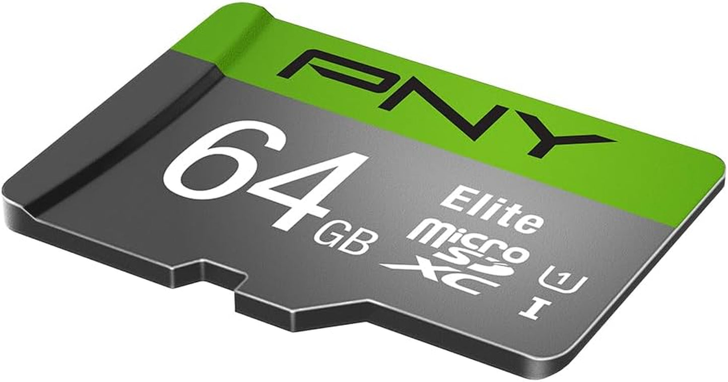 64GB Elite Class 10 U1 Microsdxc Flash Memory Card - 100Mb/S, Class 10, U1, Full HD, UHS-I, Micro SD (Pack of 1)