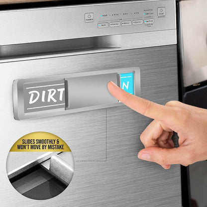 Stylish Dishwasher Magnet Clean Dirty Sign - Easy to Read, Strong Magnetic for Home Kitchen Decor