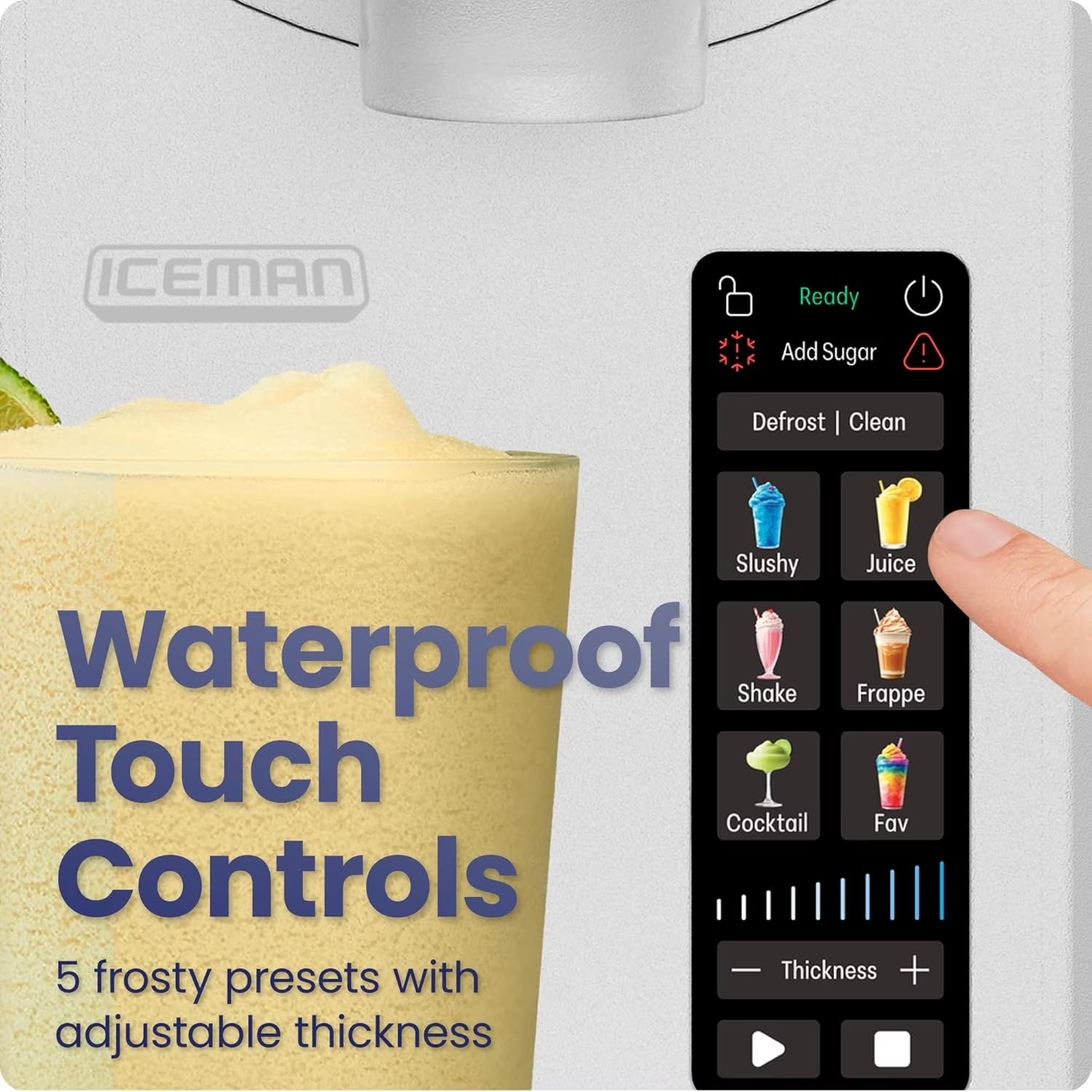 by Chefman Slush-Ease MAX 90Oz Slushy Maker with 64Oz Liquid Capacity - White